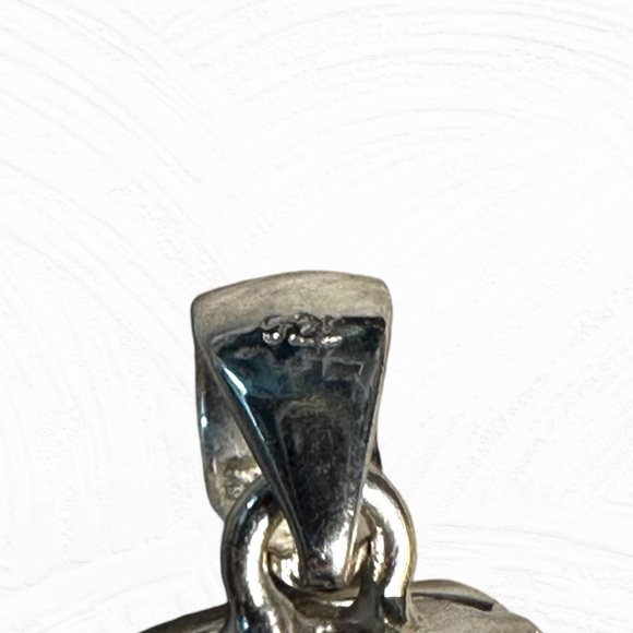 Large Emerald Cut Amethyst Sterling Silver Necklace - Picture 6 of 11